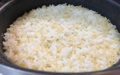 玄米と白米を混ぜる